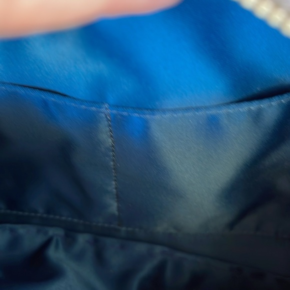 Coach Bandana Glitter Shoulder Bag Silver & Black Daisy Pattern - Picture 5 of 13